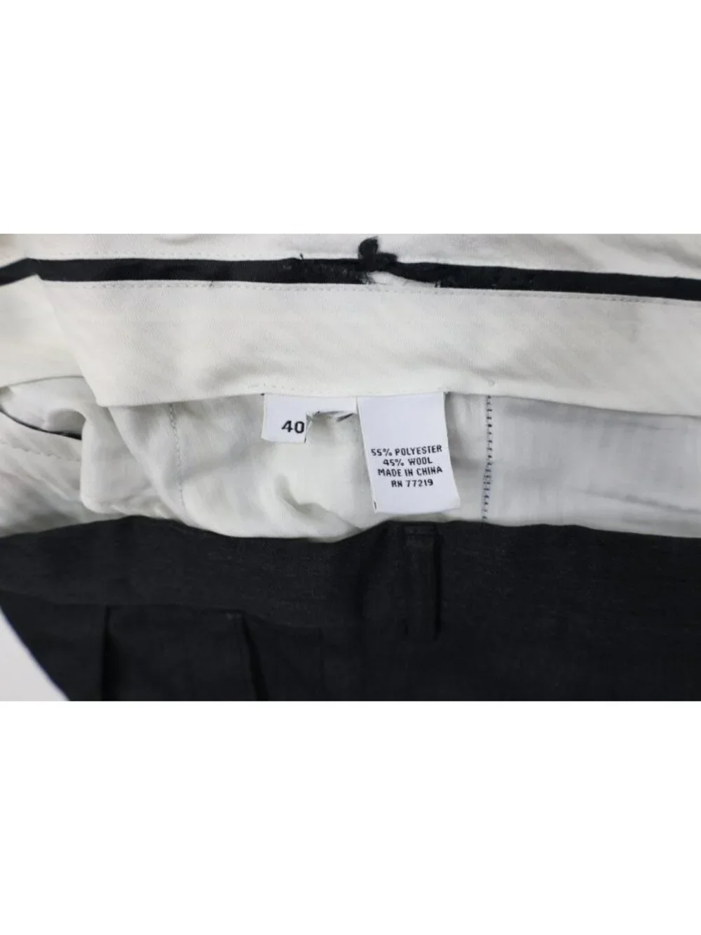 Vintage 90s Streetwear Mens 40x28 Wool Blend Knit Wide Leg Chino Pants Gray